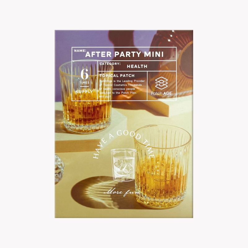 飲むから“貼る”へ。
AFTER PARTY MINI アフターパーティー ミニ