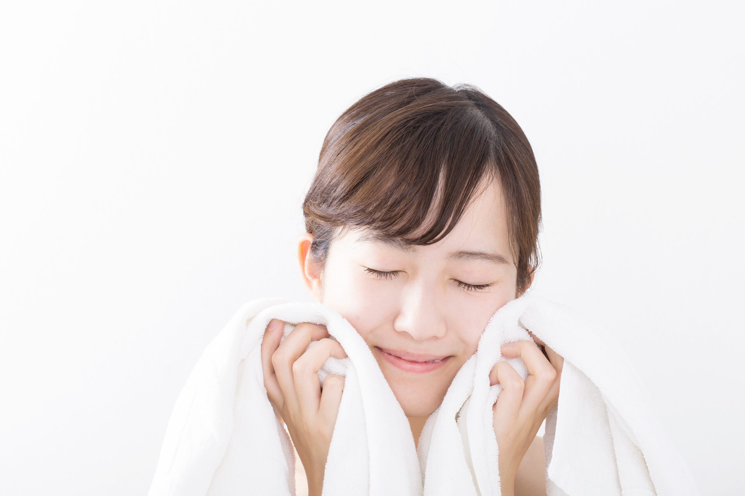 お風呂上がりの女性